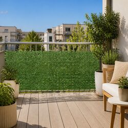 Durable Green Leaf Privacy Screen 400x75cm for Outdoor Spaces