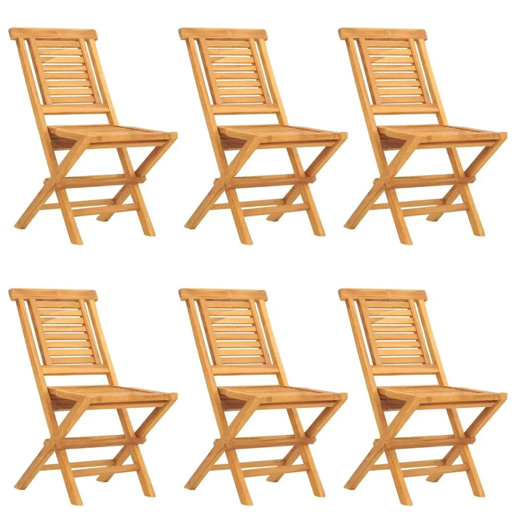 7 Piece Garden Dining Set with Foldable Table and Chairs