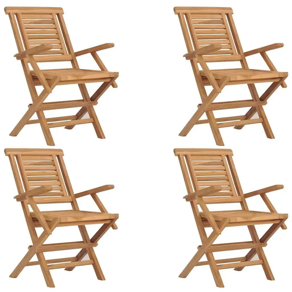 5-Piece Outdoor Dining Set with Folding Table