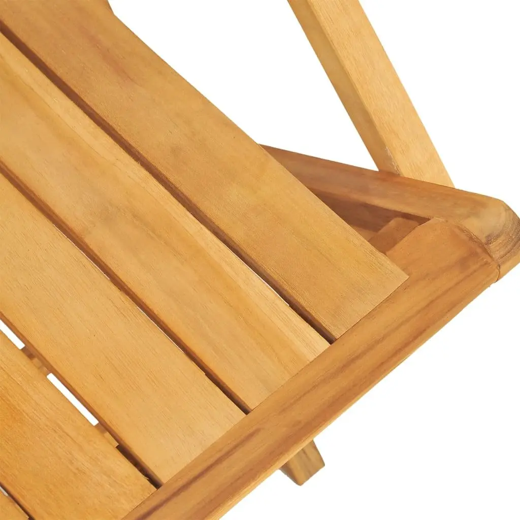 Teak Wood Outdoor Dining Set with Foldable Chairs