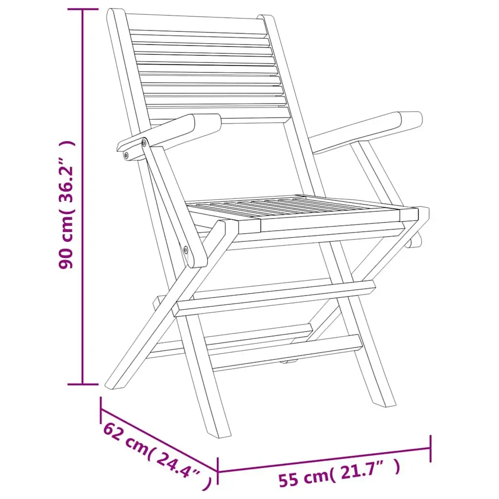 5-Piece Foldable Outdoor Garden Dining Set