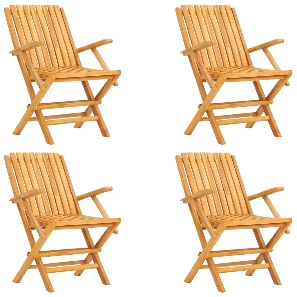 5 Piece Garden Dining Set Outdoor Table Chair Foldable Patio Furniture