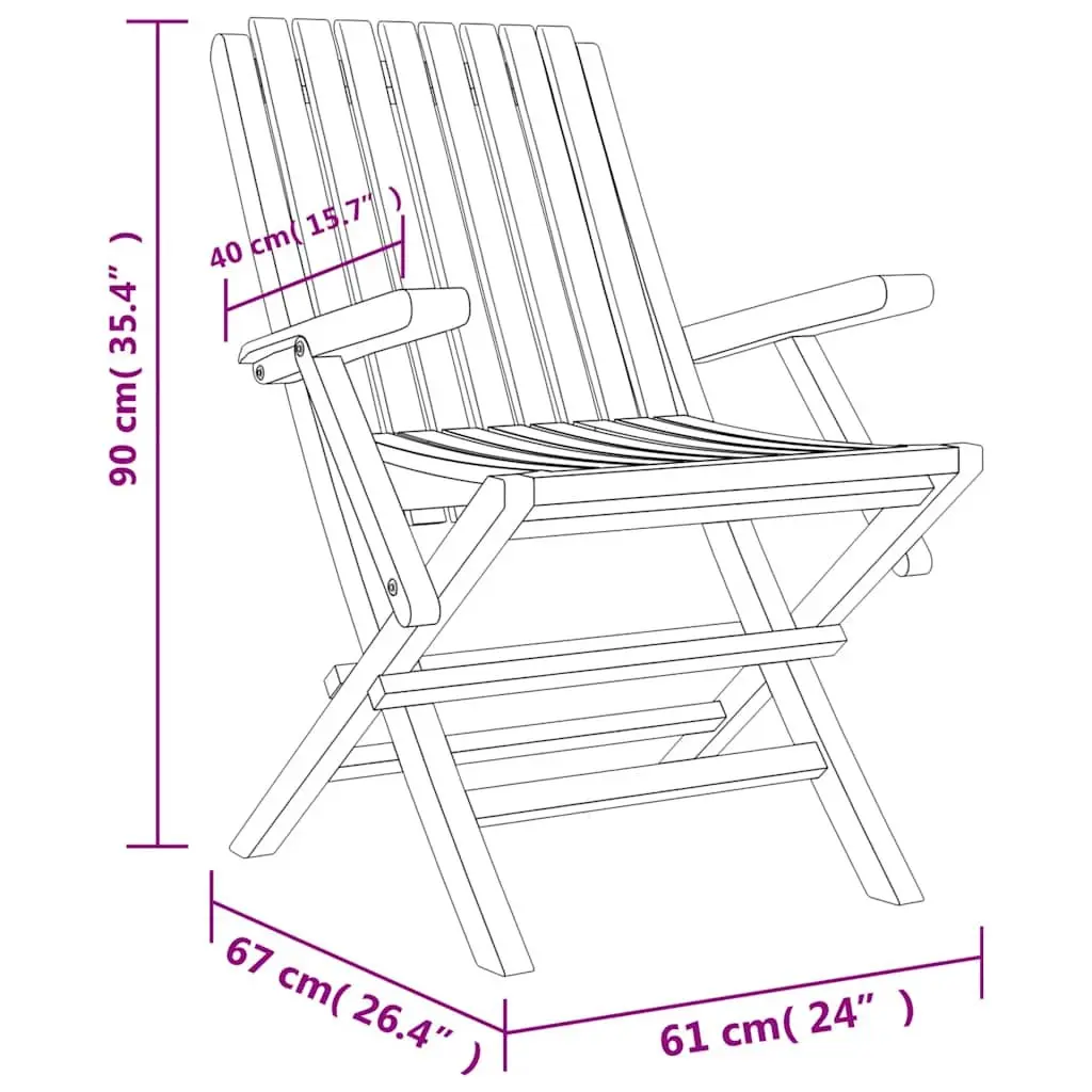 5 Piece Garden Dining Set Outdoor Table Chair Foldable Patio Furniture