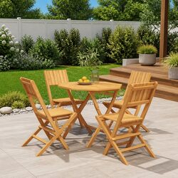 Durable 5-Piece Garden Dining Set for Outdoor Spaces