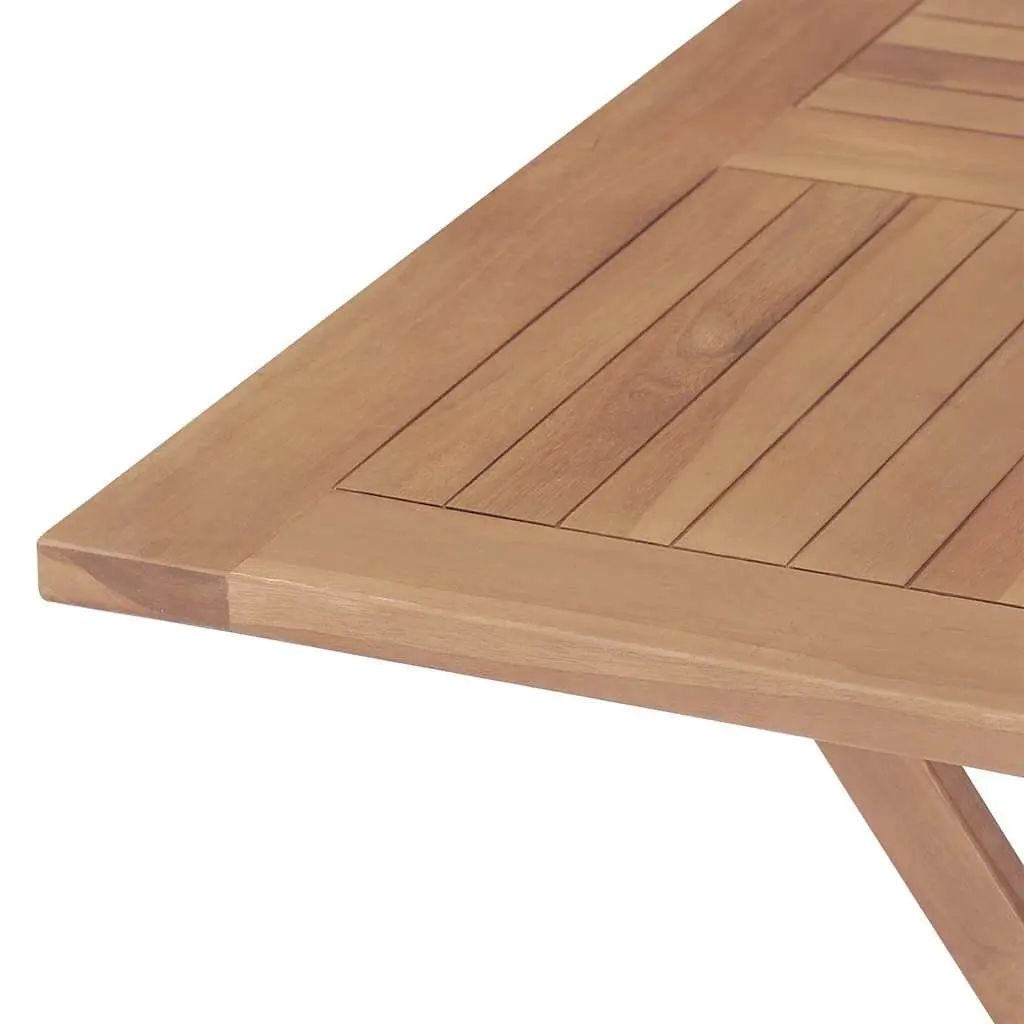 5 Piece Garden Dining Set with Folding Chairs