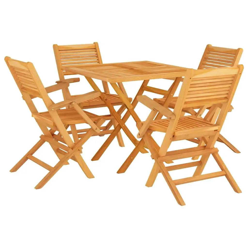 5 Piece Teak Wood Garden Dining Set
