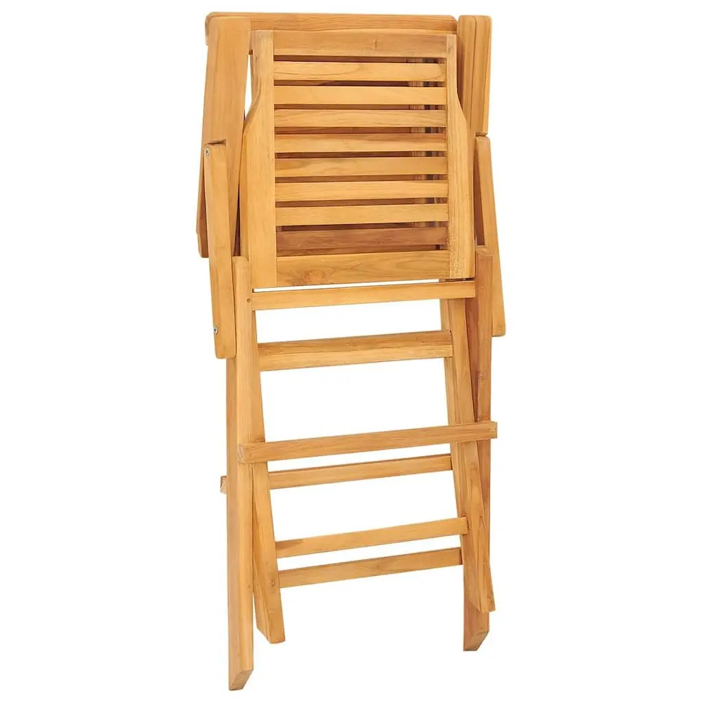 Folding Garden Chairs Solid Teak Wood 56 x 63 x 90 cm Brown 6 Piece