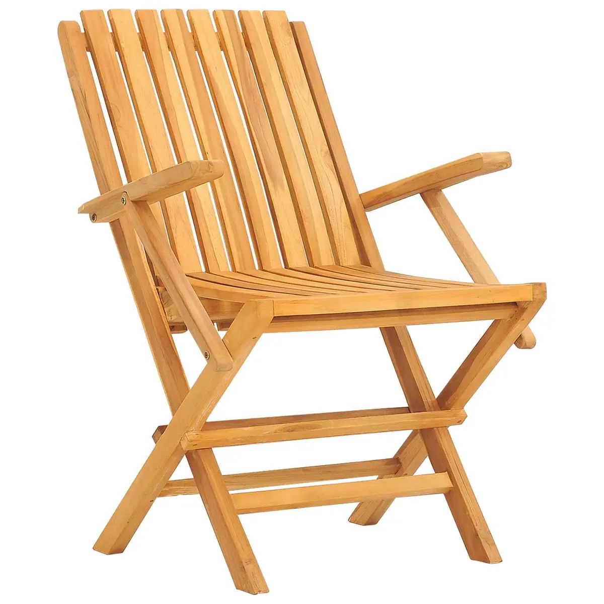Folding Garden Chairs 6 Pieces Solid Teak Wood Outdoor Seating Patio Furniture