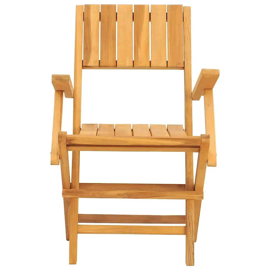 8-Piece Solid Teak Wood Folding Garden Chairs Set