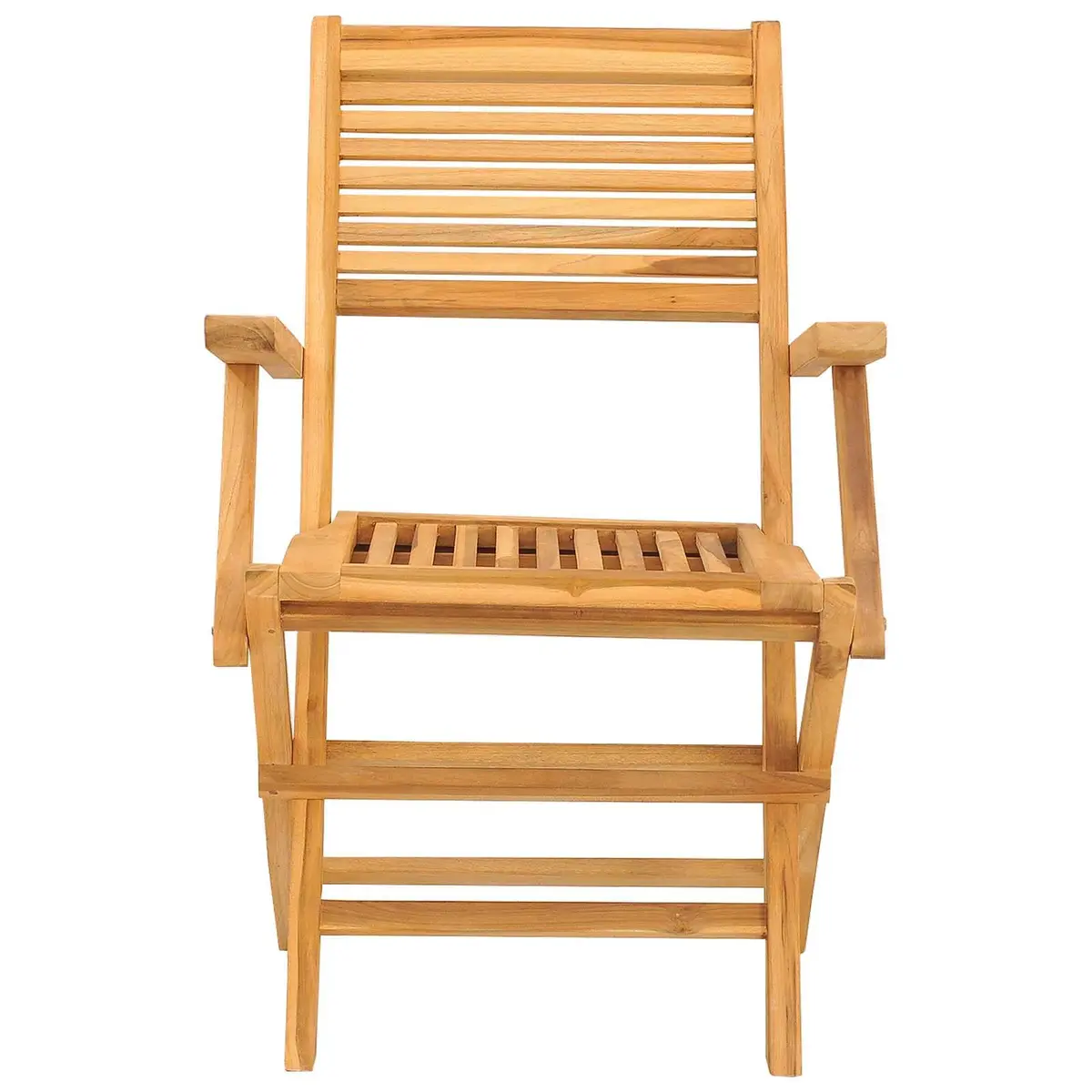 8-Piece Folding Garden Chair Set in Solid Teak Wood