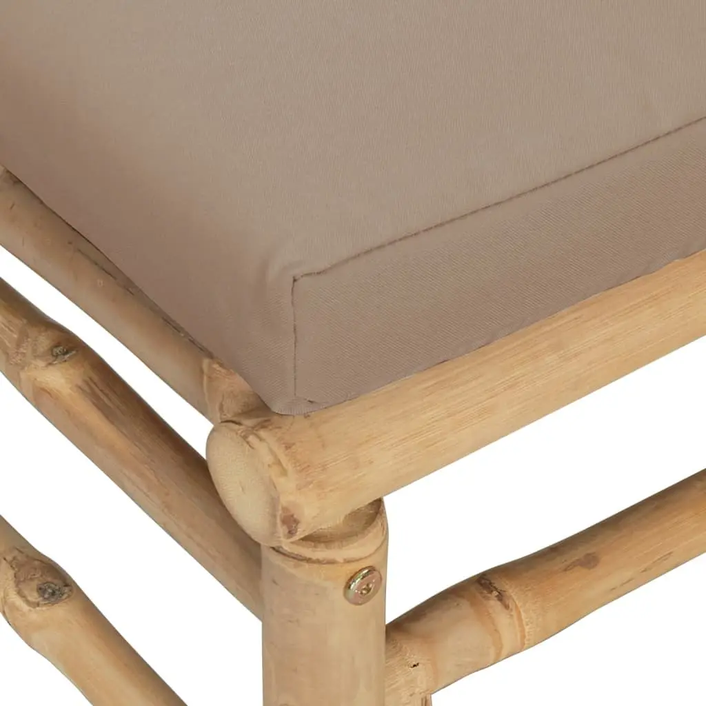 Bamboo Corner Sofa Set for Outdoor Relaxation