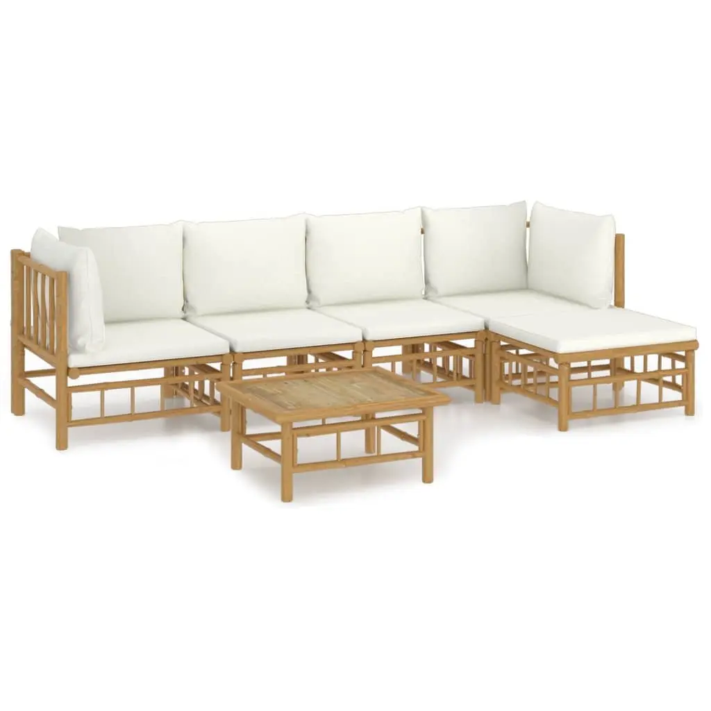 6-Piece Bamboo Garden Lounge Set