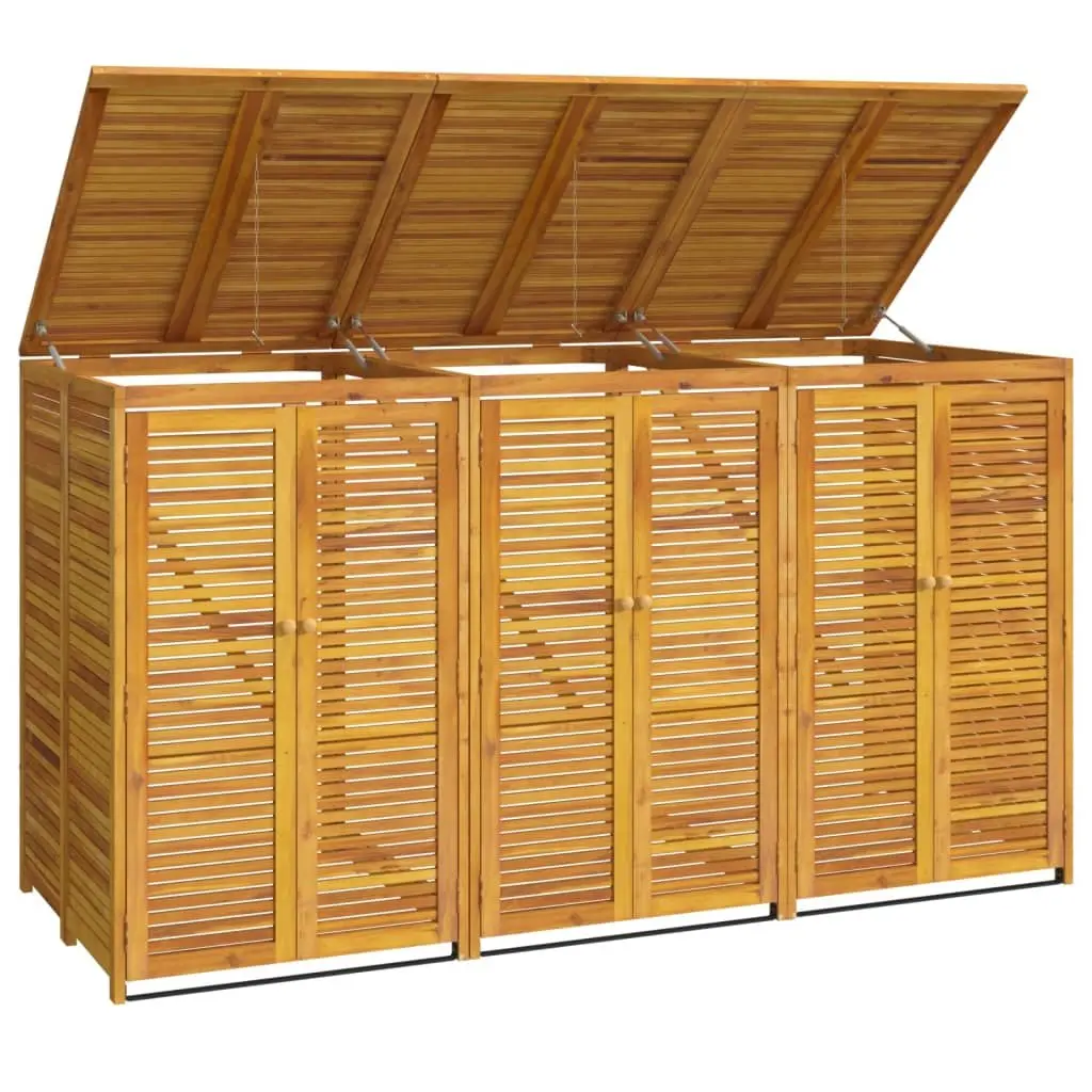 Triple Garbage Bin Shed 210x89x117 cm