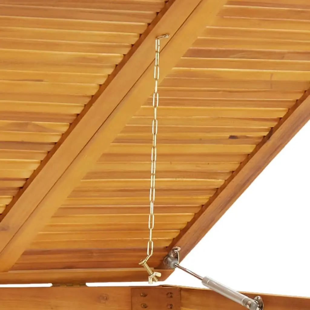 Solid Wood Quadruple Garbage Bin Shed 280x89x117 cm