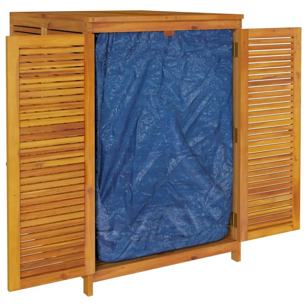 Garden Storage Box Solid Acacia Wood 280x87x104 cm Brown