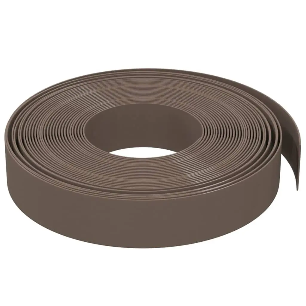 Flexible Brown Garden Edging Borders 5 pcs 10 m