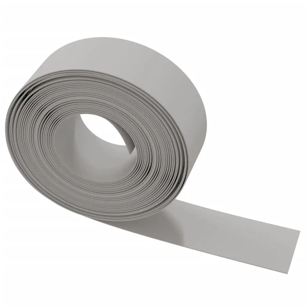 Garden Edging Border 2 Pieces Grey 10m Flexible Lawn Flower Bed Edging Strips