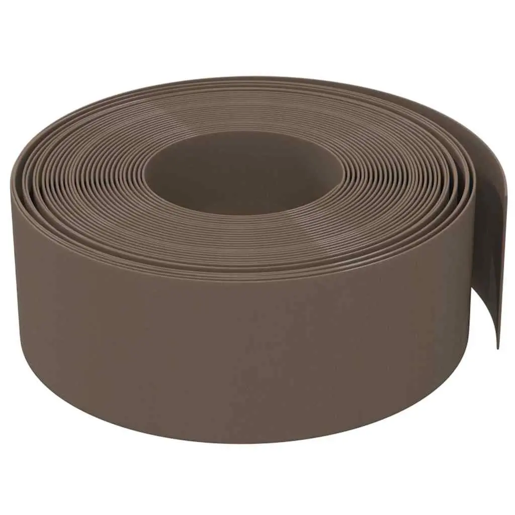Flexible Brown Garden Edging 3 pcs 10 m 20 cm