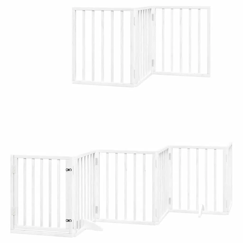 Foldable Dog Gate with Door for Pets