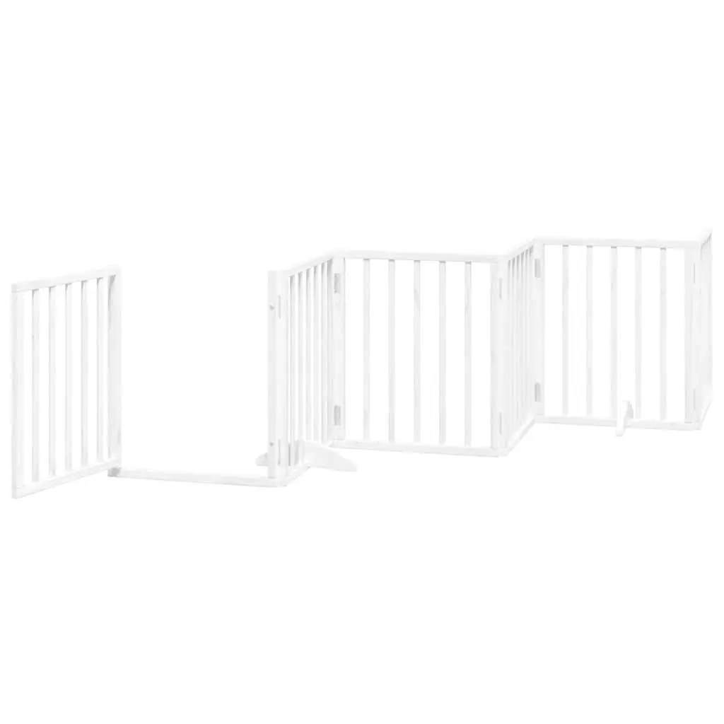 Foldable Dog Gate with Door for Pets
