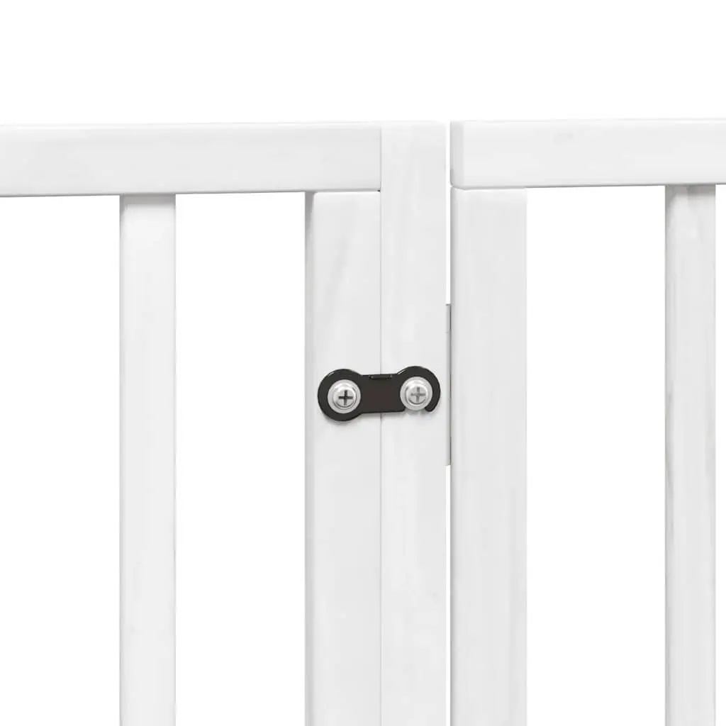 Foldable 12-Panel Dog Gate with Door Lock
