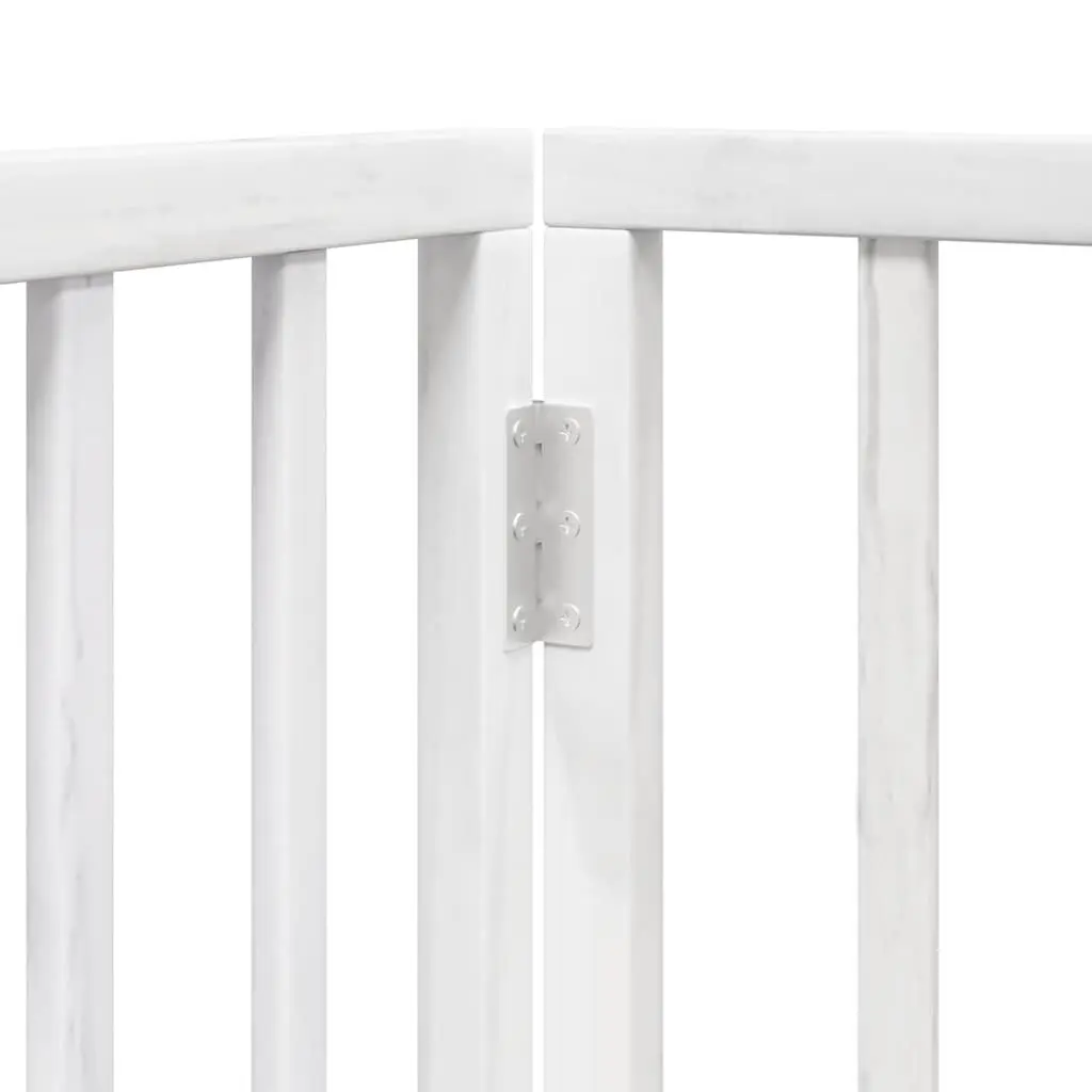 Foldable 12-Panel Dog Gate with Door Lock