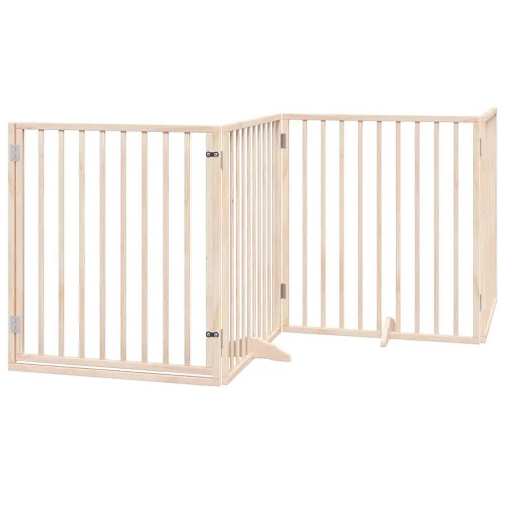 8-Panel Dog Gate with Secure Door for Pets