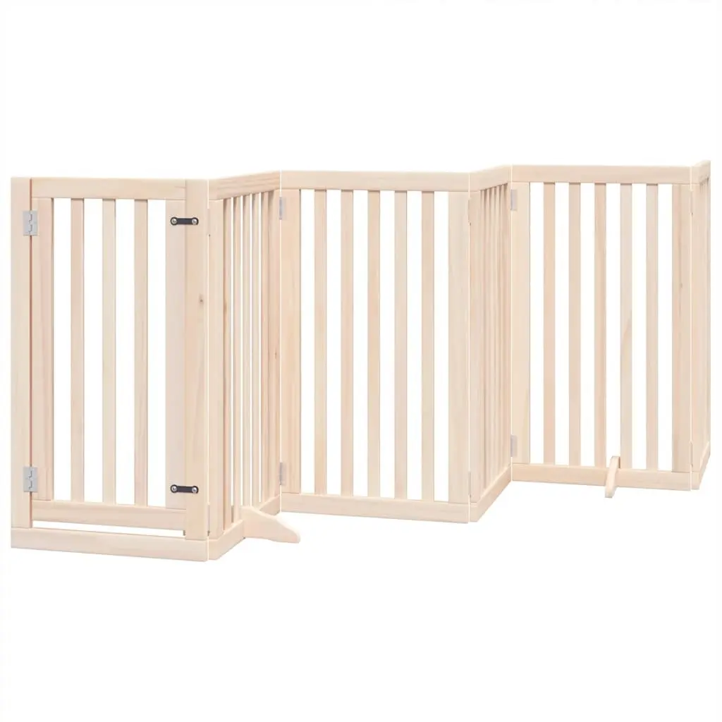 Foldable Dog Gate with 9 Panels and Door Lock