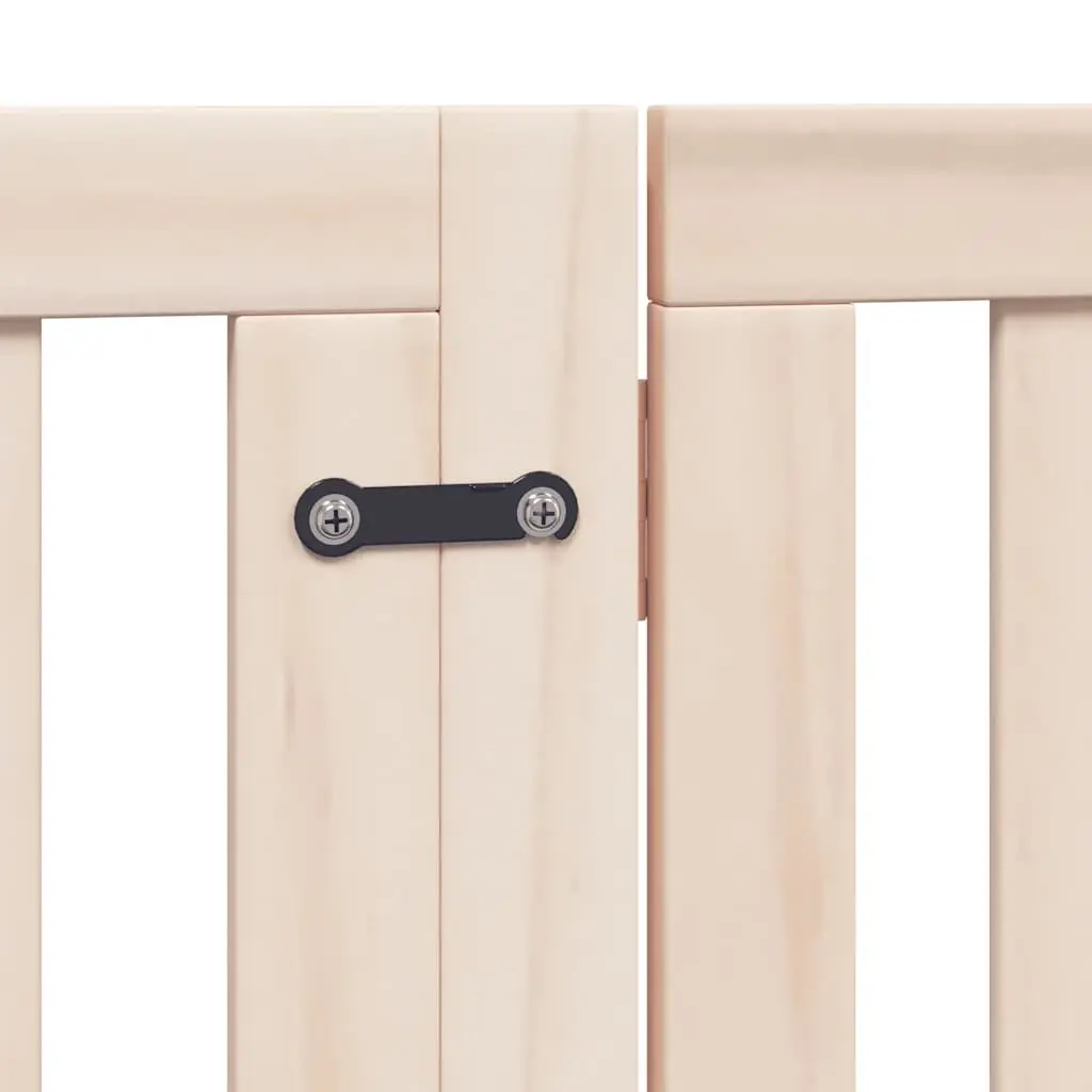 8-Panel Foldable Dog Gate with Lockable Door