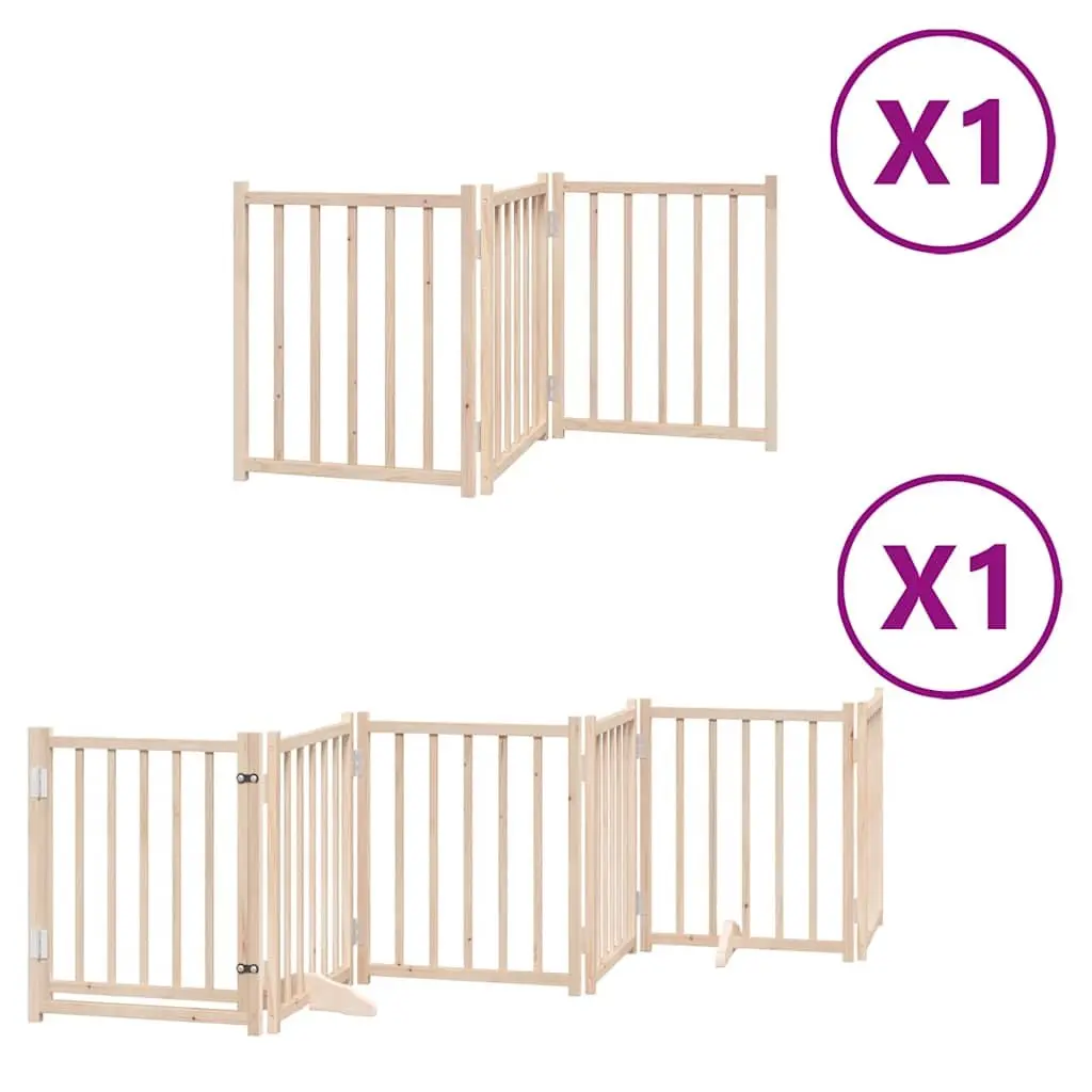 Foldable Dog Gate with 9 Panels and Door Lock