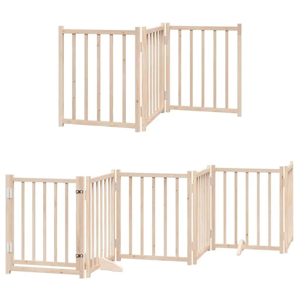 Foldable Dog Gate with 9 Panels and Door Lock