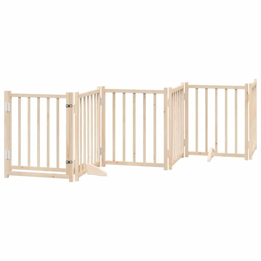 Foldable Dog Gate with 9 Panels and Door Lock