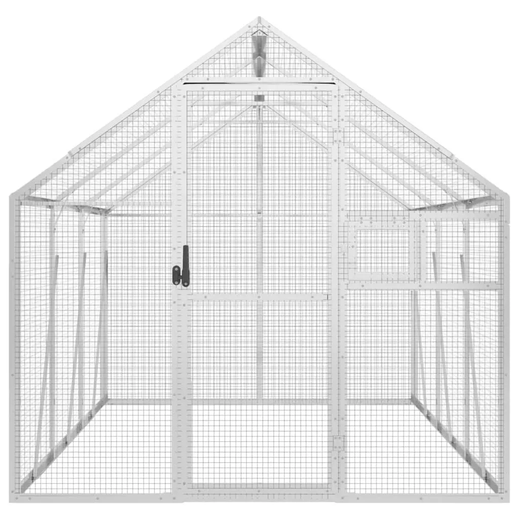 Silver Large Bird Aviary with Aluminium Frame