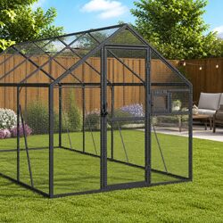 Premium Anthracite Aluminium Bird Aviary Cage