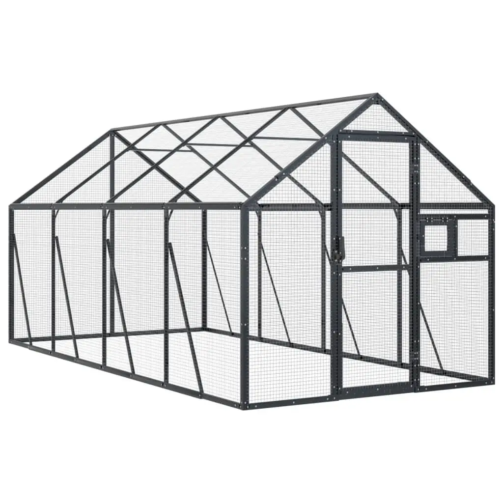 Anthracite Aluminium Bird Aviary Cage