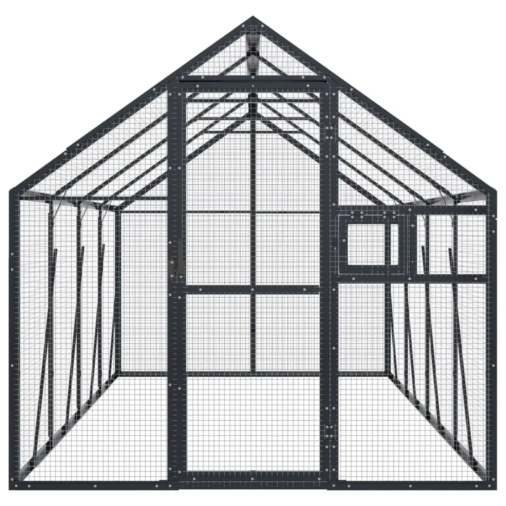 Anthracite Aluminium Bird Aviary Cage