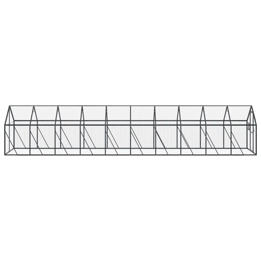 Large Anthracite Bird Aviary with Aluminium Frame
