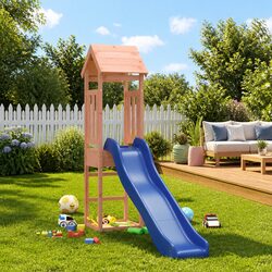 Sturdy Wooden Outdoor Playset with Climbing Frame and Slide
