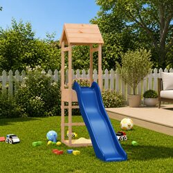 Wooden Climbing Frame with Slide and Sandbox for Kids