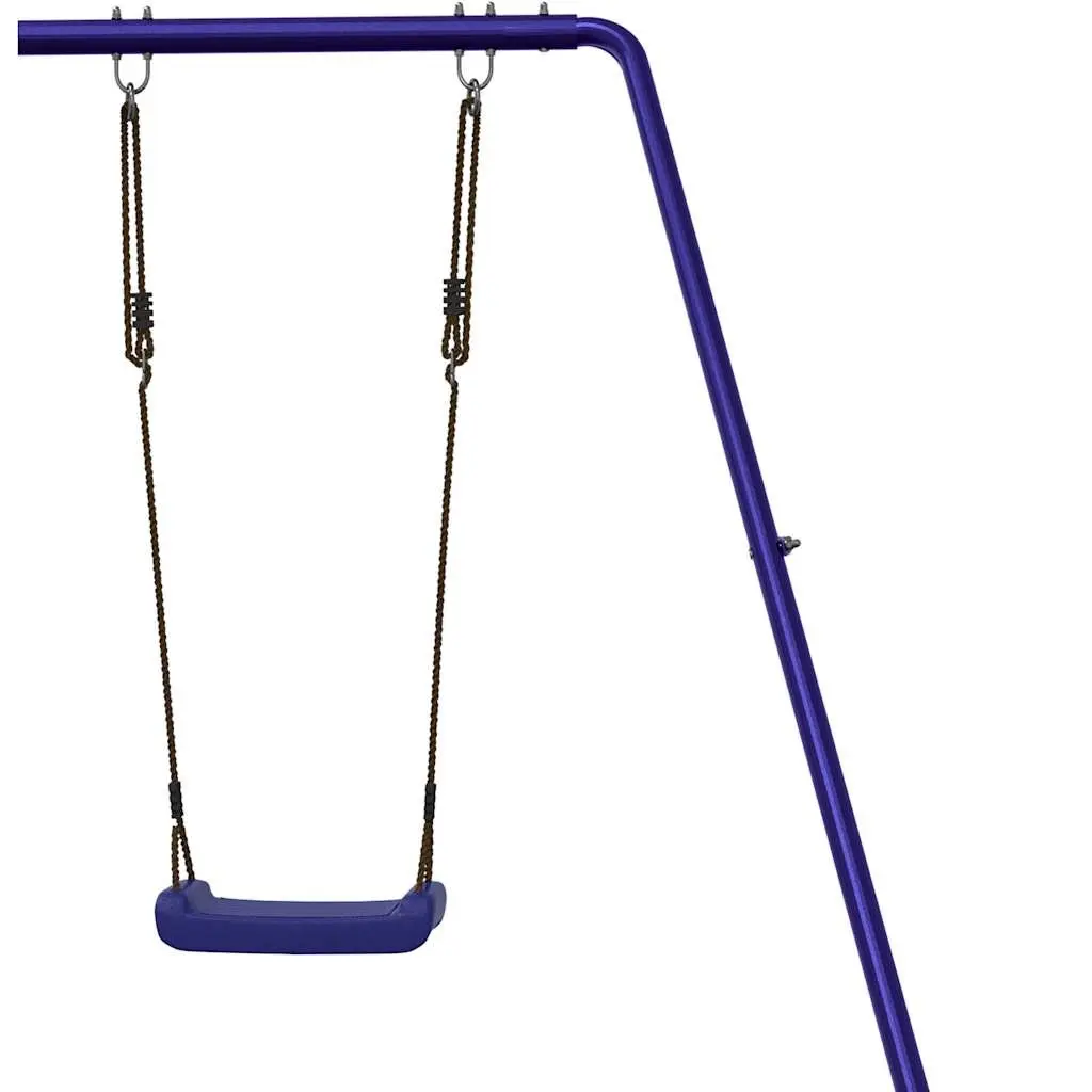 Outdoor Playset Wooden Multi-Activity Climbing Frame Slide Swing Sandbox Brown 90cm