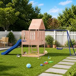 Durable Wooden Outdoor Playset with Swing and Slide