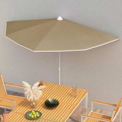 Durable Half Round Garden Parasol for Ultimate Sun Protection