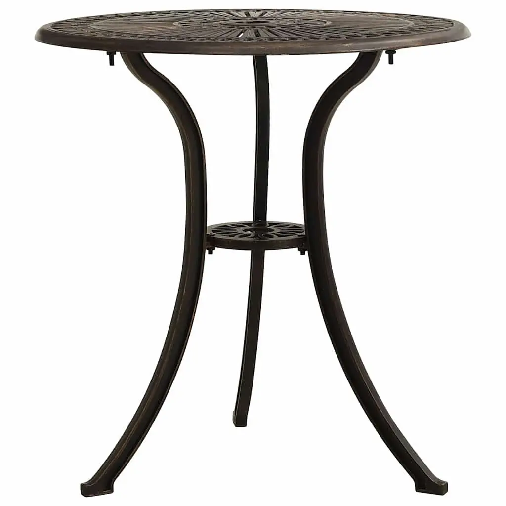 3 Piece Outdoor Bistro Set in Brown