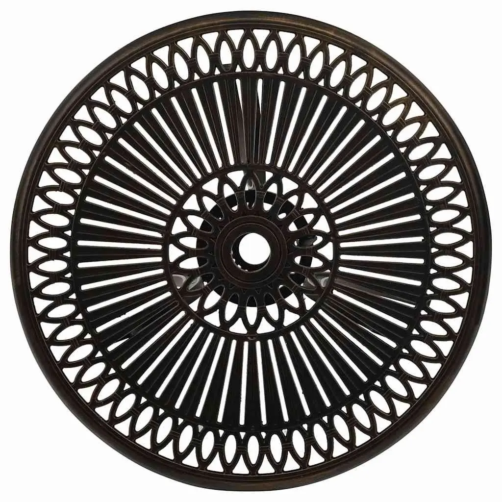 3 Piece Outdoor Bistro Set in Brown
