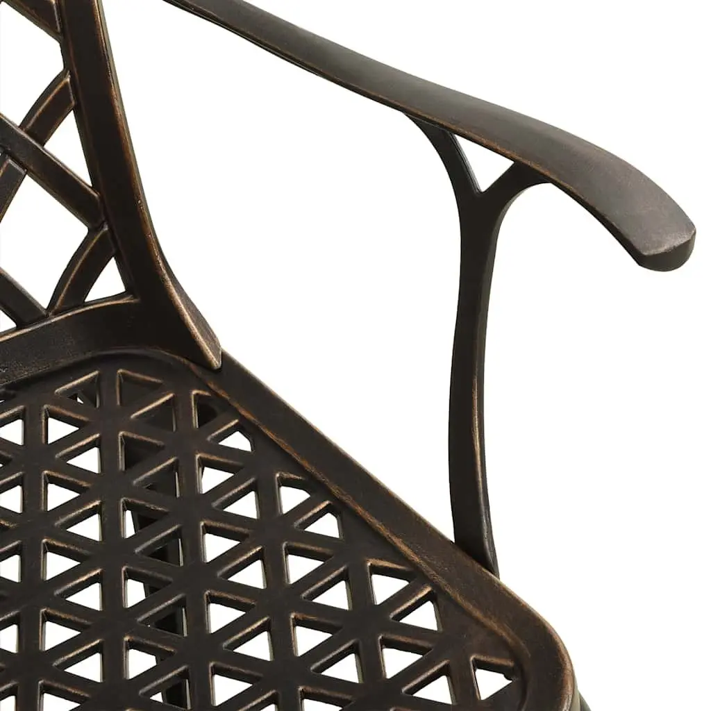 3 Piece Outdoor Bistro Set in Brown