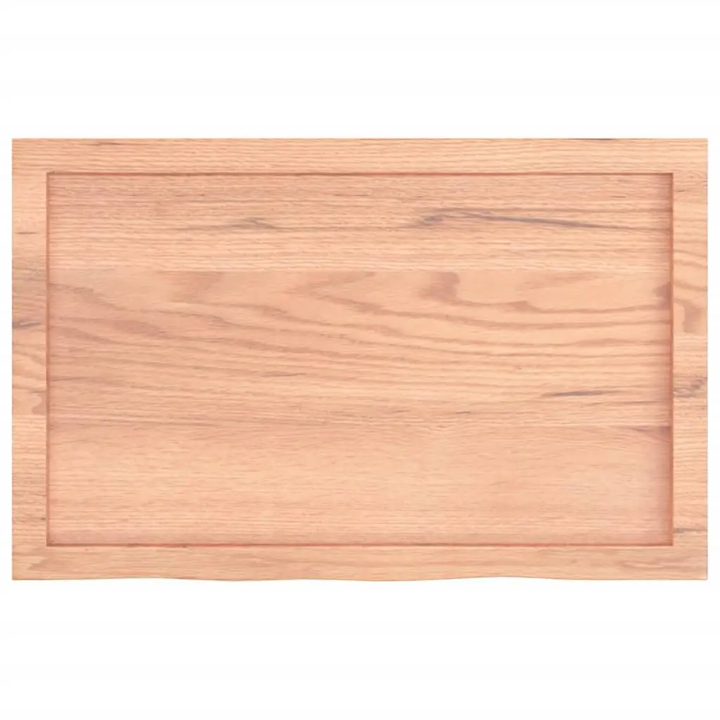 Brown Solid Wood Bathroom Countertop 80x50x4 cm
