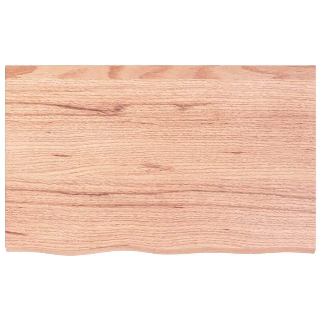 80x50x6 cm Brown Solid Wood Bathroom Countertop