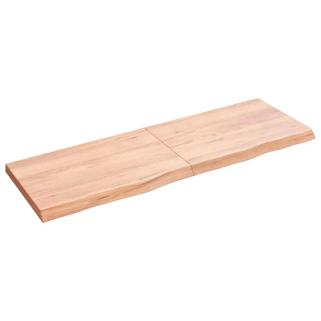 Solid Wood Bathroom Countertop 120x40x4cm with Live Edge