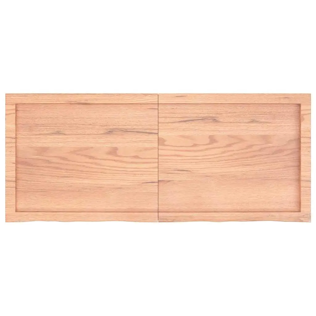 Bathroom Countertop Solid Oak Wood 120x50x4 cm Brown Worktop Vanity Top Shelf