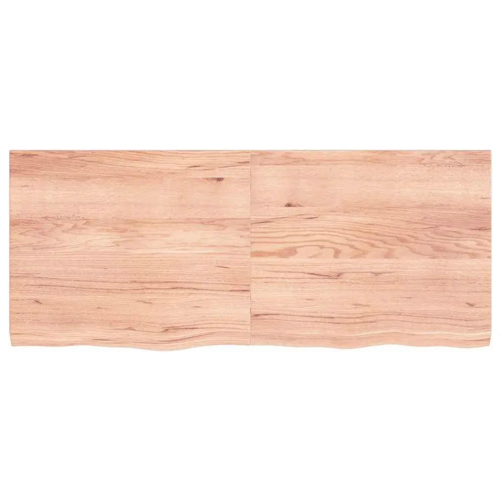 Bathroom Countertop Solid Oak Wood 120x50x4 cm Brown Worktop Vanity Top Shelf